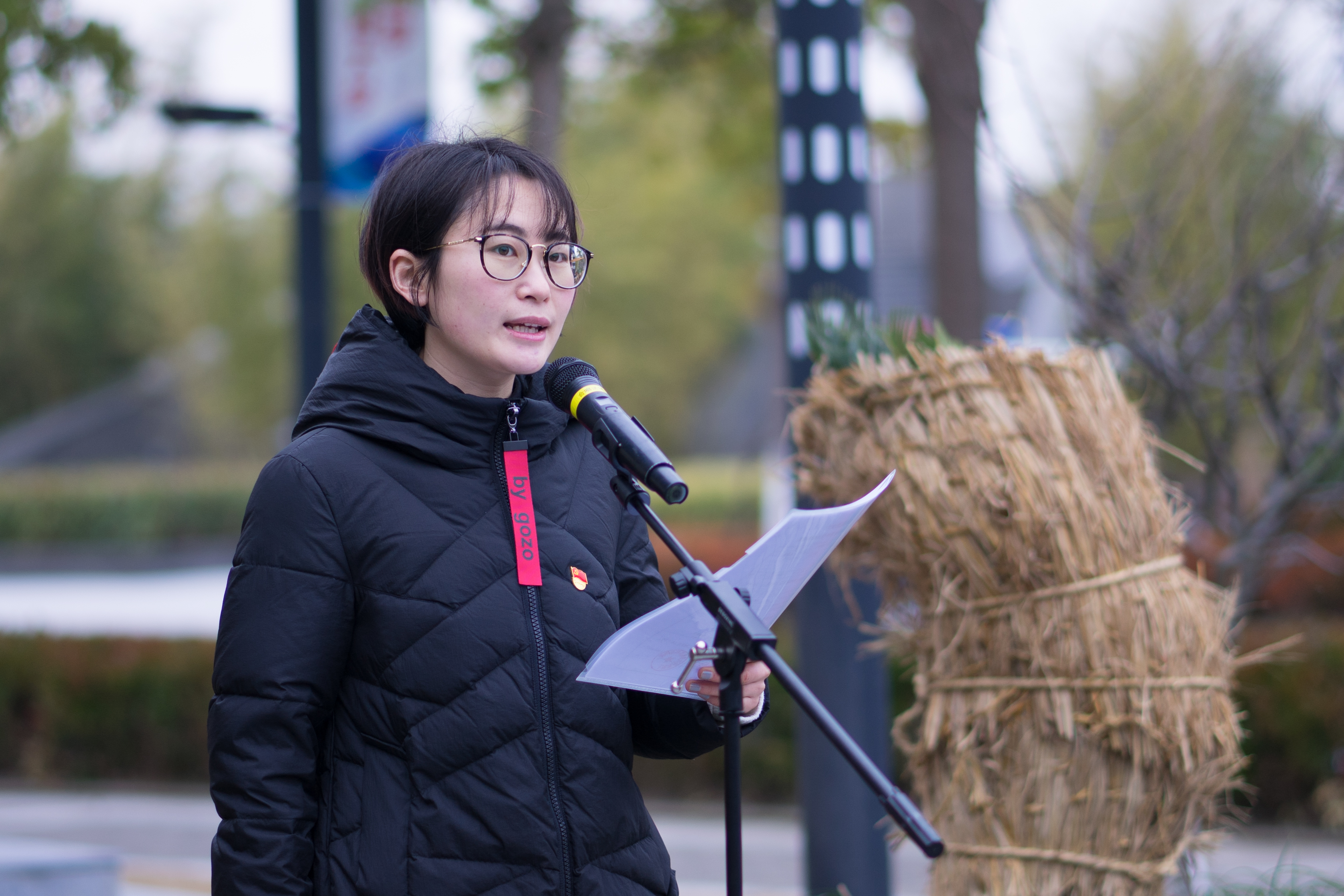 学生代表杨清源发言